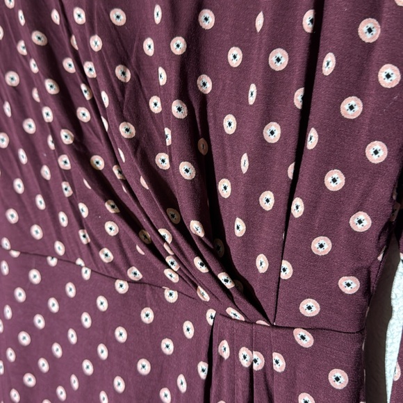 NWT Women’s Loft size small maroon dress - Picture 4 of 8